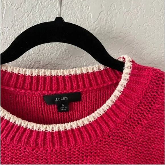 J. Crew Tipped Beach Sweater in Pink - Picture 5 of 6
